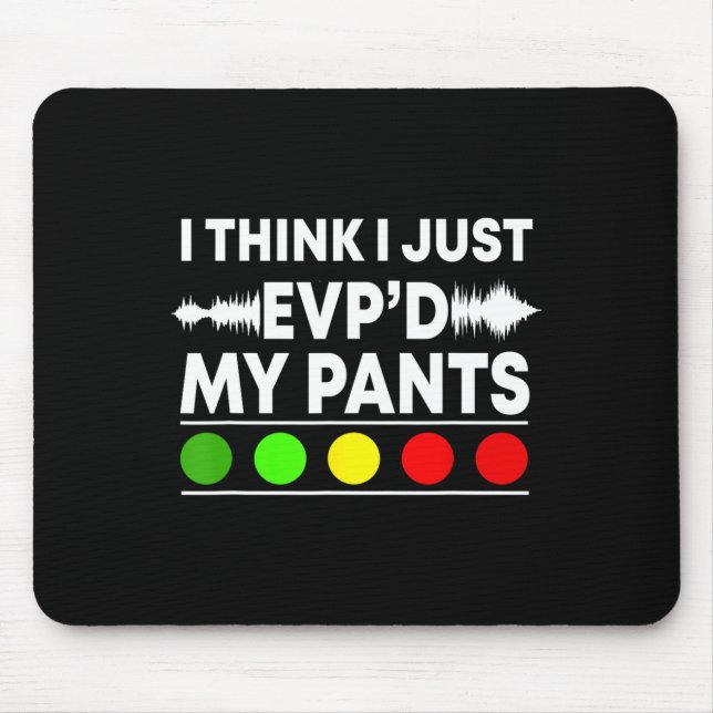 Ghost Hunter Paranormal Halloween Jäger Evp Spir Mousepad (Vorne)