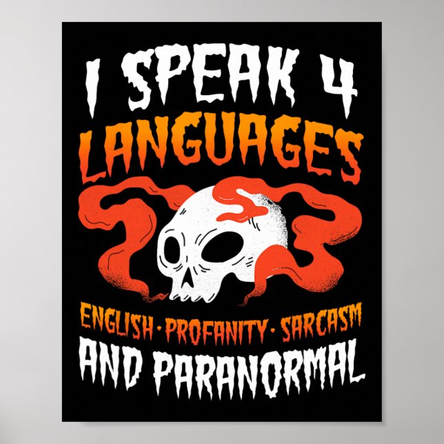 Ghost Hunter Paranormal Jagen Evp Geist Hunt Hass Poster (Vorne)