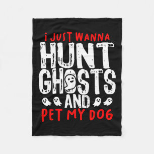 Ghost Hunter Paranormal Jäger Ermittler Hund L Fleecedecke