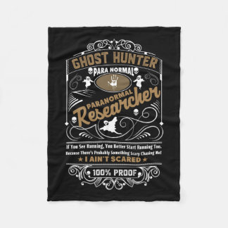Ghost Hunter Paranormal Vintag Whiskey Style Desi Fleecedecke