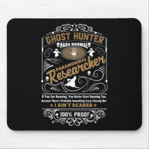 Ghost Hunter Paranormal Vintage Whisky-Stil Desi Mousepad
