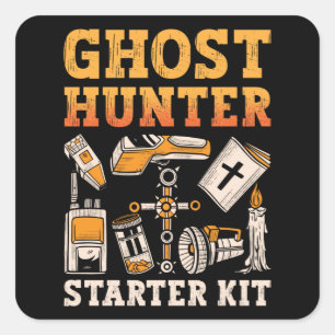 Ghost Hunter Starter Kit Paranormale Geisterjagd Quadratischer Aufkleber