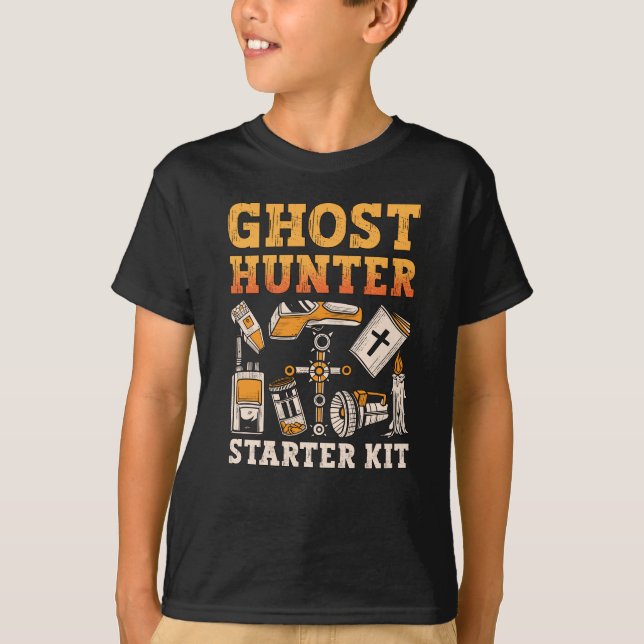 Ghost Hunter Starter Kit Paranormale Geisterjagd T-Shirt (Vorderseite)