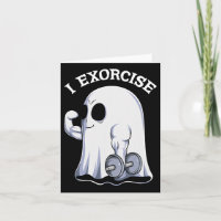 Ghost I Exorcize Funny Gym Übung Workout Spooky