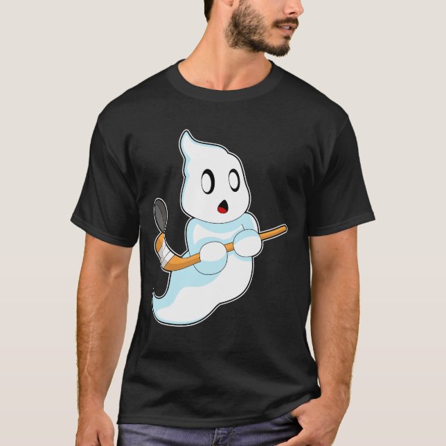 Ghost Ice Hockey Eishockeystick T-Shirt (Vorderseite)