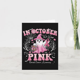 Ghost im Oktober tragen wir rosa Brustkrebs Awaren Karte