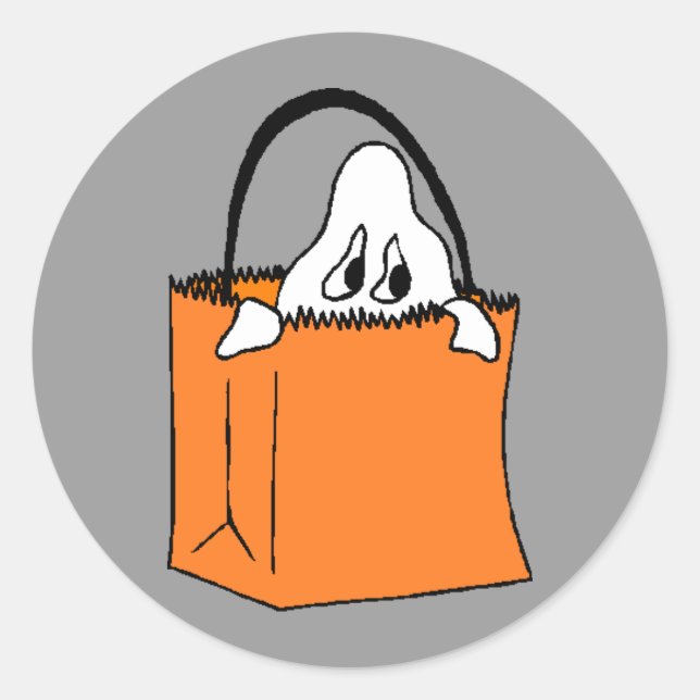 Ghost in Beutel Aufkleber (Vorderseite)