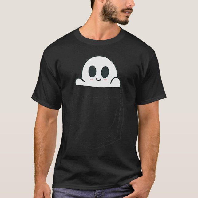 Ghost In Cket Halloween  T-Shirt (Vorderseite)