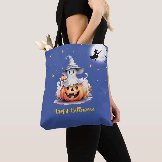 Ghost Jack-O' Lantern Full Moon Stars Halloween (Von Nahem)