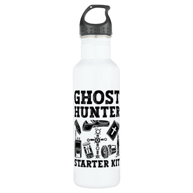 Ghost Jäger Starter Kit Paranormal Edelstahlflasche (Vorderseite)