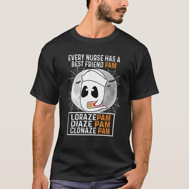 Ghost jeder Krankenschwester hat den besten Freund T-Shirt (Vorderseite)