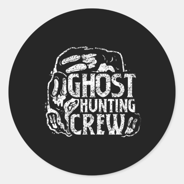 Ghost Junting Crew Ghosts Hunter Hunter Runder Aufkleber (Vorderseite)