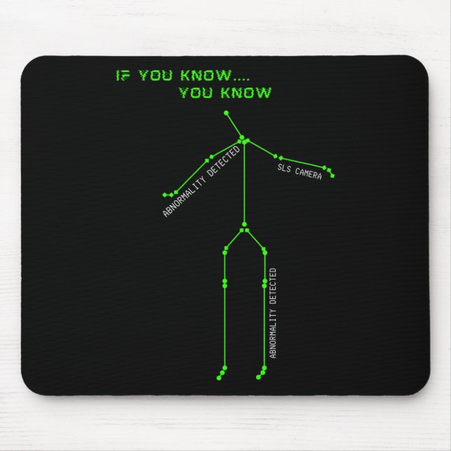 Ghost Junting Sls Camera Stick Man Novelty Spooky Mousepad (Vorne)