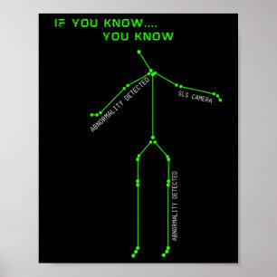 Ghost Junting Sls Camera Stick Man Novelty Spooky Poster