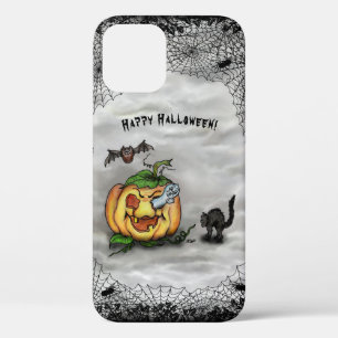 Ghost , Katze , Bat and Pumpkin , Glückliches Hall Case-Mate iPhone Hülle