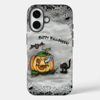 Ghost , Katze , Bat and Pumpkin , Glückliches Hall