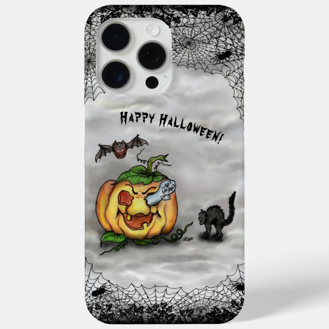 Ghost , Katze , Bat and Pumpkin , Glückliches Hall Case-Mate iPhone Hülle (Rückseite)