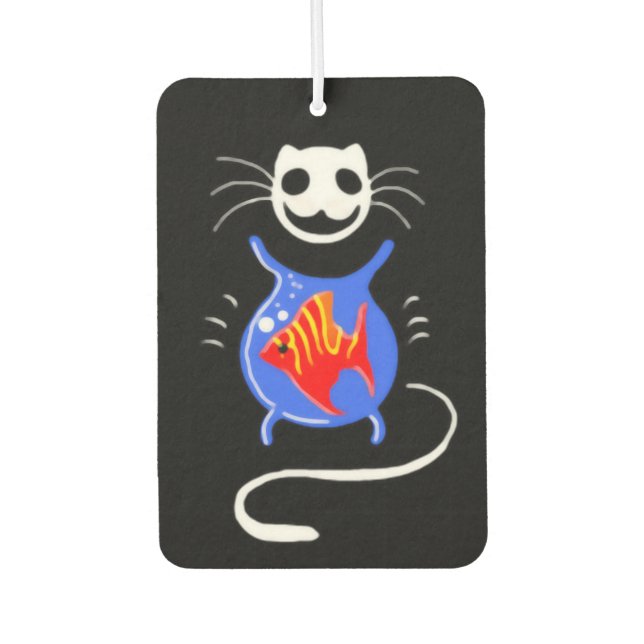 Ghost Kitty Cat Air Freshener Autolufterfrischer (Vorderseite)