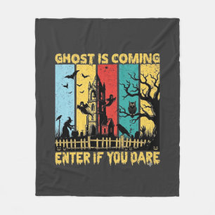 Ghost kommt Halloween Spukhaus Hexe Eule_ Fleecedecke