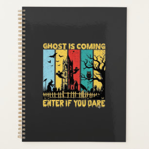 Ghost kommt Halloween Spukhaus Hexe Eule_ Planer