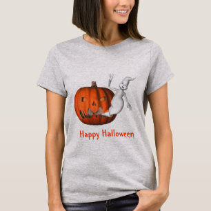 Ghost Kürbislaterne Funny Halloween T-Shirt