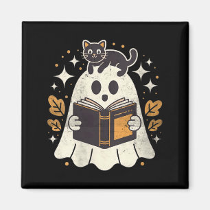 Ghost-Lesebuch für Frauen Halloween-Bibliothek Sch Magnet