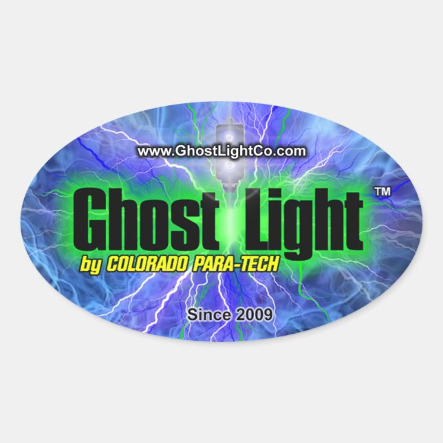 Ghost Light™ Oval Aufkleber #1 (Vorderseite)