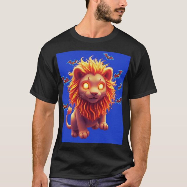Ghost Lion Halloween T-Shirt for Spooky Animal lov (Vorderseite)