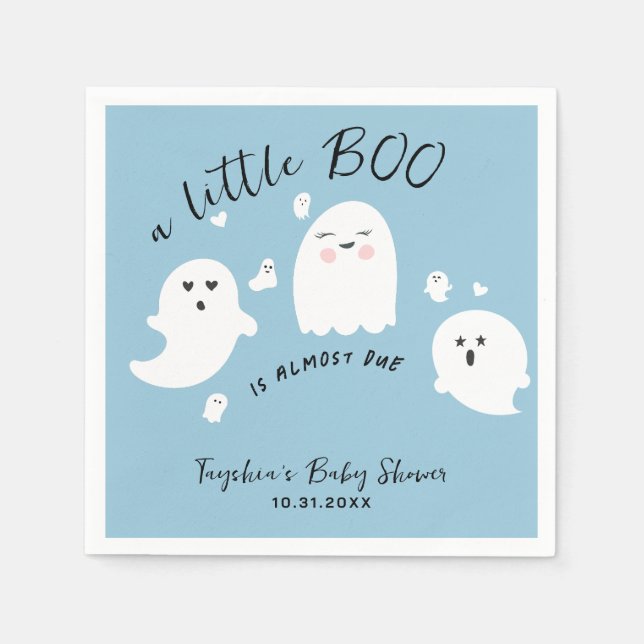 Ghost Little Boo Boy Halloween Kinderdusche Serviette (Vorderseite)