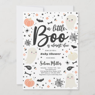 Ghost Little Boo soll Halloween Baby Dusche sein Einladung