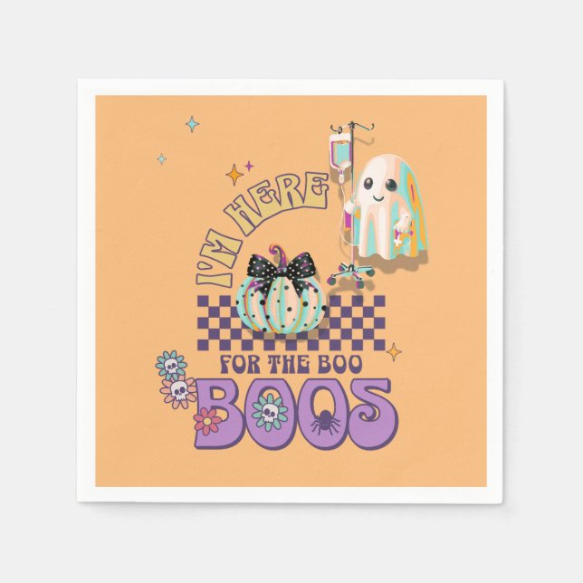 Ghost lustige Zitat Standard-Cocktail Serviette (Vorderseite)