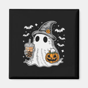 Ghost Milktea Ghost Drinking Bubble Tee Magnet