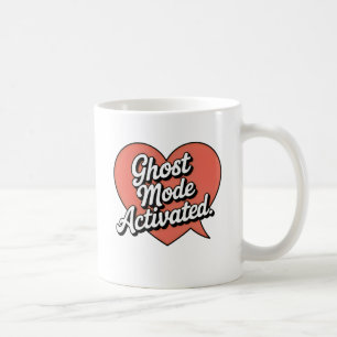 Ghost-Modus aktiviert Humor Beziehung Schweigen Kaffeetasse