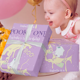 Ghost Moon Boo Spooky Beängstigend ein Halloween G Geschenkpapier