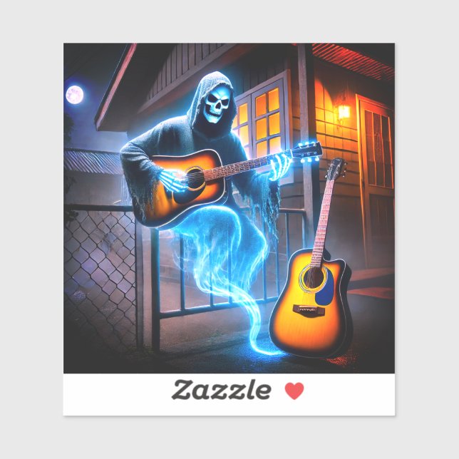 Ghost Musician Aufkleber (Blatt)
