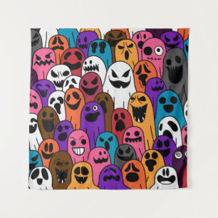 Ghost-Muster Halloween spooky Schal abgeschiedene Wandteppich