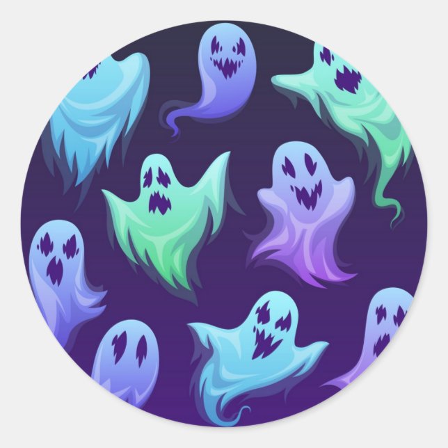 Ghost-Muster Runder Aufkleber (Vorderseite)