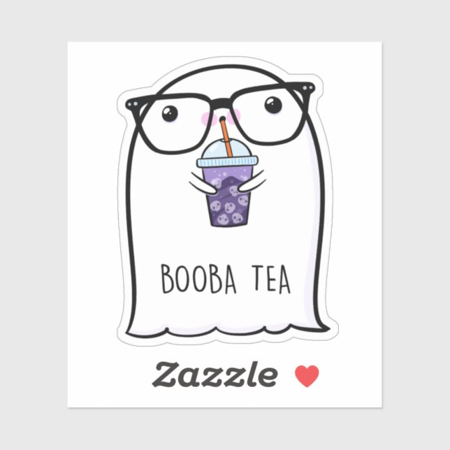 Ghost Niedlich Halloween Art Herbstsaison Aufkleber (Blatt)