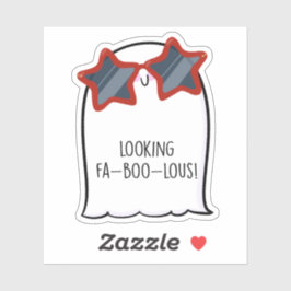 Ghost Niedlich Halloween Art Herbstsaison Aufkleber