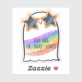 Ghost Niedlich Halloween Art Herbstsaison Aufkleber