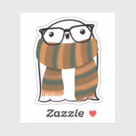 Ghost Niedlich Halloween Art Herbstsaison Aufkleber