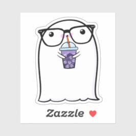 Ghost Niedlich Halloween Art Herbstsaison Aufkleber