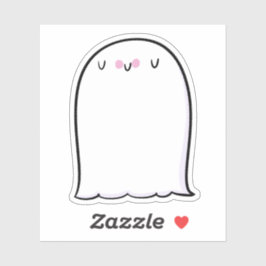 Ghost Niedlich Halloween Art Herbstsaison Aufkleber