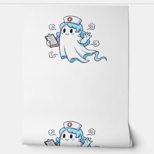 Ghost Nurse Spookily Kümmerte und whimsily verfolg Tapete