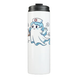 Ghost Nurse Spookily Kümmerte und whimsily verfolg Thermosbecher
