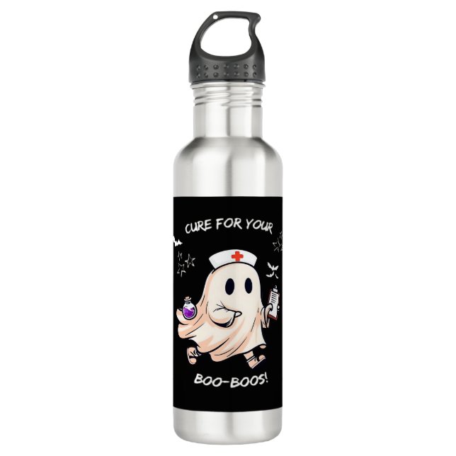 Ghost Nurse with Magical Potion � Cure for Your Bo Edelstahlflasche (Vorderseite)