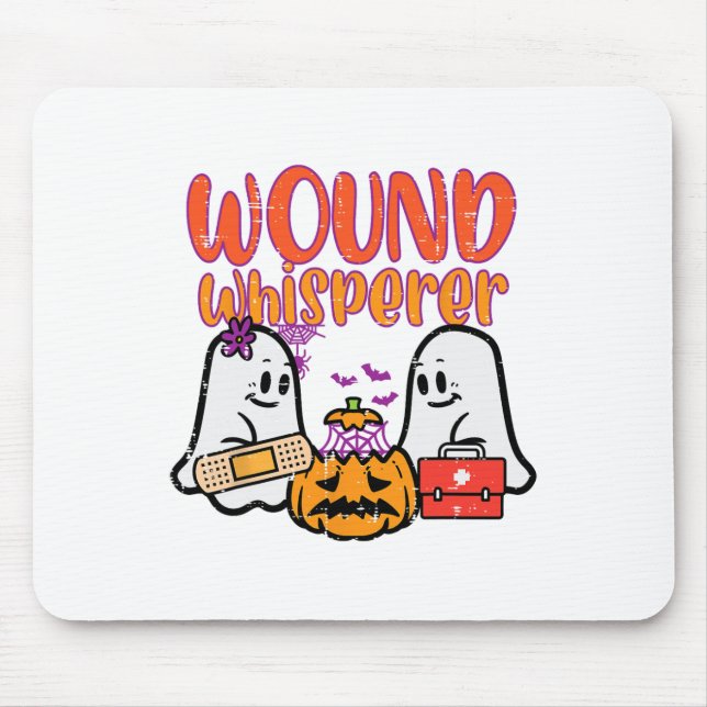Ghost Nurse Wundflüsterer Halloween Nurse Fall S Mousepad (Vorne)