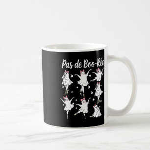 Ghost Pas De Boo-rée Llet Dancer Spooky Halloween Kaffeetasse