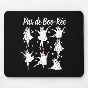 Ghost Pas De Boo-rée Llet Dancer Spooky Halloween Mousepad