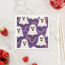 Ghost Pattern Halloween Serviette